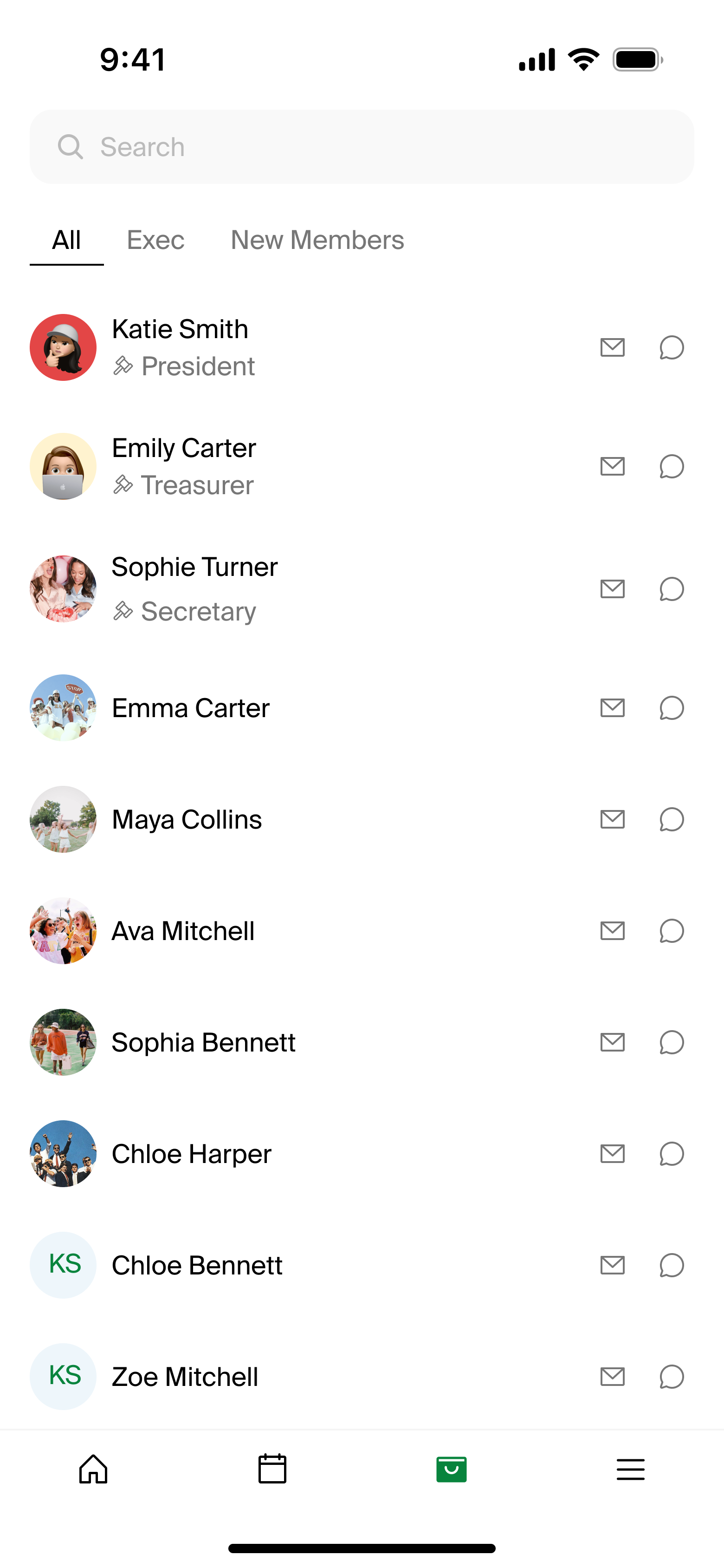 Mobile directory view
